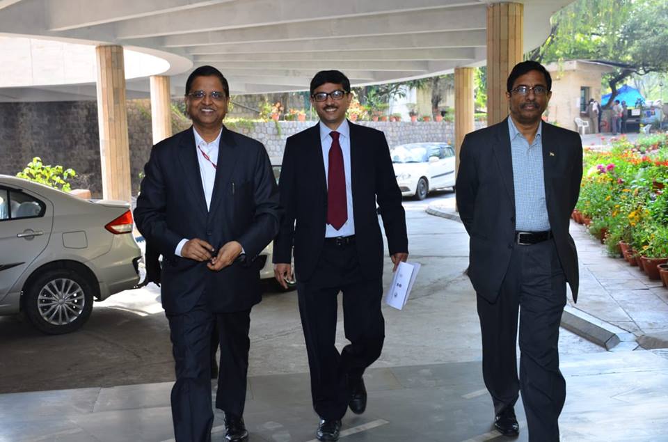 Mr. Subhash C. Garg and Mr. K Rajaraman, DEA with Dr. James on CTIL-DEA Workshop